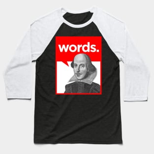 Words (white background) Baseball T-Shirt